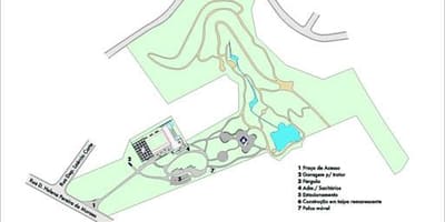 Карта на парка на Роберто Бурле-Маркс