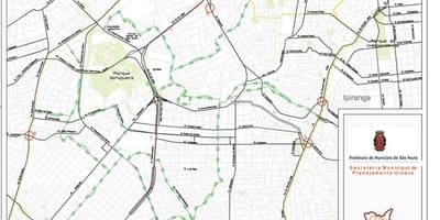 Карта на Вила Мариана Сао Пауло - пътища