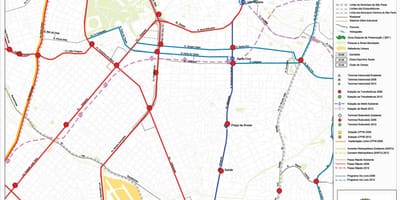 Карта на Вила Мариана Сао Пауло - обществен транспорт