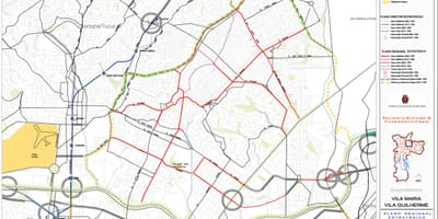Карта на Вила Мария-Сао Паоло - пътища