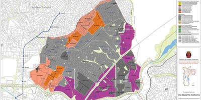 Карта на Вила Мария-Сао Паоло - прихващане на земята