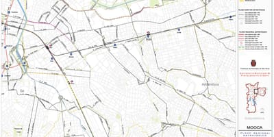 Карта на гарата Сао Пауло - пътища