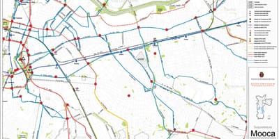 Карта на гарата Сао Пауло - обществен транспорт
