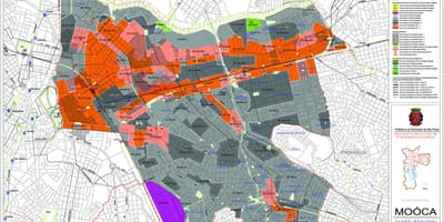 Карта на гарата Сао Пауло - прихващане на земята