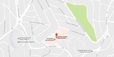 Карта на Еврейската болница Алберт Айнщайн