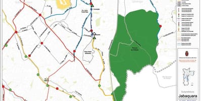 Карта на забележителностите на Сан Пауло - обществен транспорт