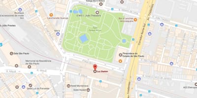 Карта на жп гара ла Луз-Сао Пауло