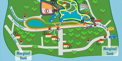 Карта-каза парк Алберто - цветна градина