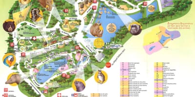 Карта на зоологически парк на Сан Пауло