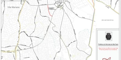 Карта Ипиранга-Сао Паоло - пътища