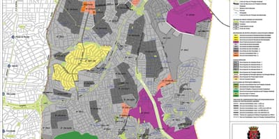 Карта Ипиранга-Сао Паоло - прихващане на земята