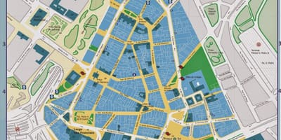 Карта на историческия център на Сан Пауло