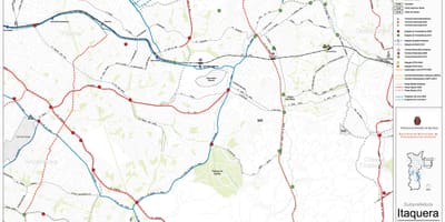 Карта Итакера в Сао Пауло - обществен транспорт