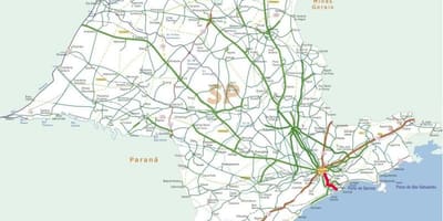 Карта на магистрала Аншиета - СП 150