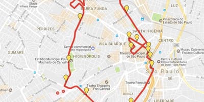 Карта на Международното борба с бикове Сан Сильвестре