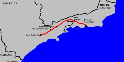 Карта на магистрала Президент Дутра - стаен. 116