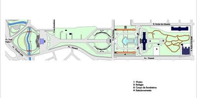 Карта Индепенденсии парк Сао Пауло