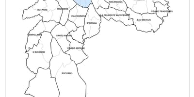 Карта на централна зона на Сан Пауло