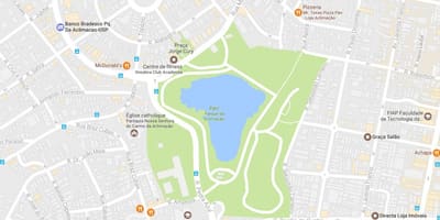 Карта парк аклиматизация на Сао Пауло