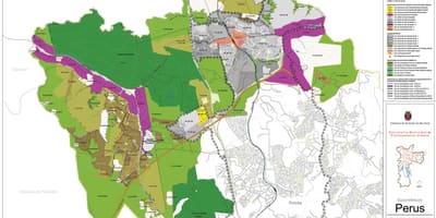 Карта на Сан Пауло Перус - прихващане на земята
