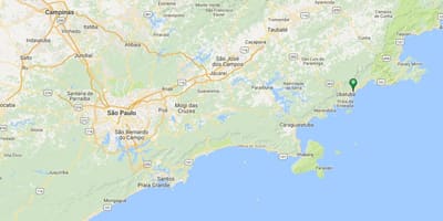 Карта на плаж Вермелья до норте