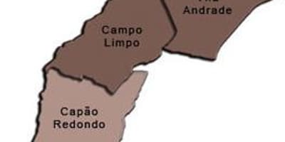 Карта супрефектур Campo лимпу -