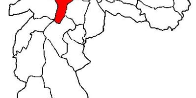 Карта супрефектур Pinheiros град Сао Пауло