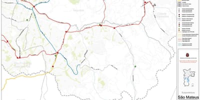 Карта на Сан Матеус-Сао Паоло - обществен транспорт