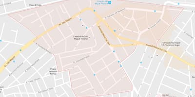 Карта На Сан Мигел-Paulista-Сао Пауло