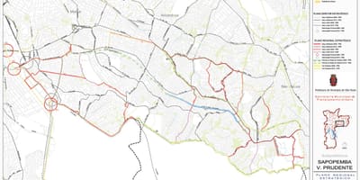 Карта на Вила Пруденти-Сао Паоло - пътища