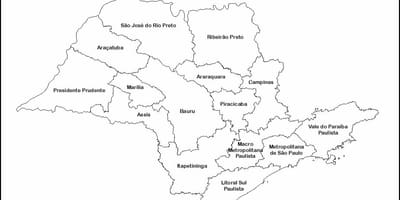 Карта на Сан Пауло Дева - имена региони