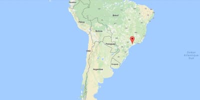 Карта на Сан Пауло в Южна Америка