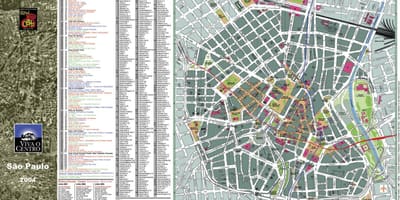 Карта на центъра на Сан Пауло