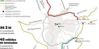 Карта На Сан Пауло Ferroanel