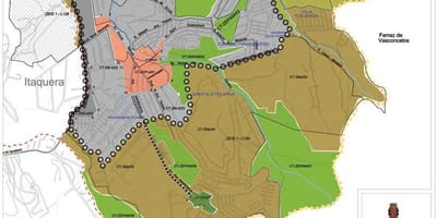 Карта Сидаде Тирадентесе Сао Пауло - прихващане на земята