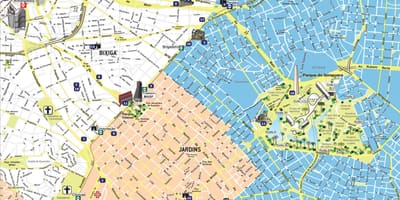 Карта на Сан Пауло туризъм