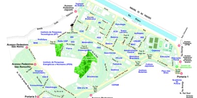 Карта на университета в Сан Пауло - У