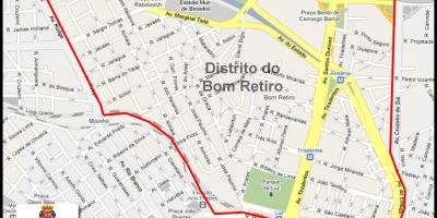 Карта Ретиро Baume-Сао Пауло