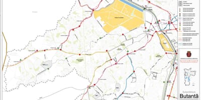Карта Butantã Сао Пауло - обществен транспорт