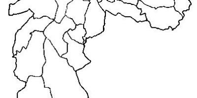 Карта Ermelino Матараццо под-префектура Сао Пауло