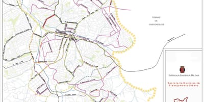 Карта Guaianases Сао Пауло - пътища