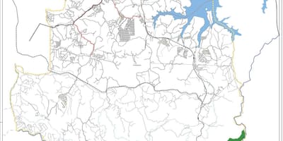 Карта Parelheiros Сао Пауло - пътища