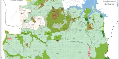 Карта Parelheiros Сао Пауло - прихващане на земята
