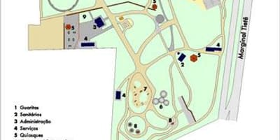 Карта Piqueri Парк Сао Пауло