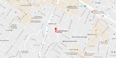Карта samaritano, отличен болница в Сао Пауло