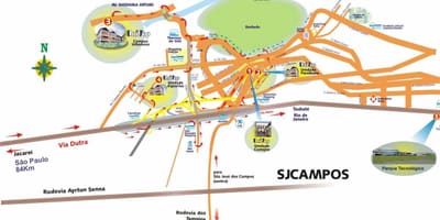 Карта на Сан Пауло UNIVAP
