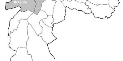 Карта на Сан Пауло зона Оэсте