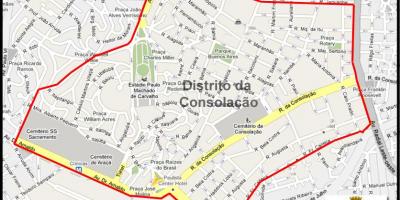 Карта Консоласан Сао Пауло