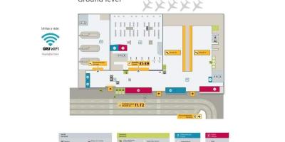 Карта на Международното летище guarulhos - на терминал 4