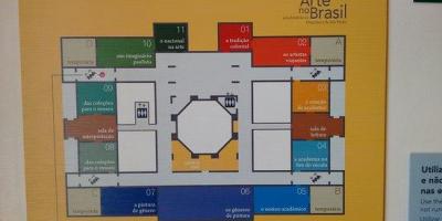 Карта пинакотека в Сао Пауло